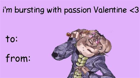 Valentiners Valentine S Day Card 4 Jojo S Bizarre Adventure Stands Jojo S Bizarre Adventure