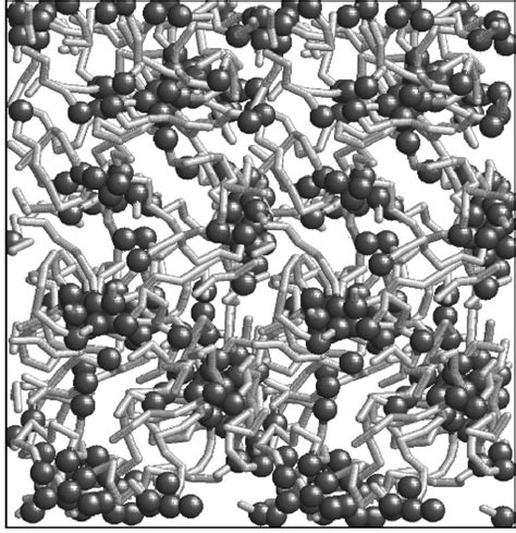 Typical Configuration Of The Associative Polymer System Composed Of