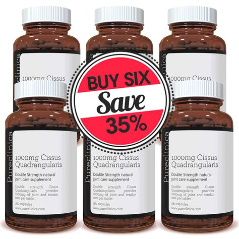 Double Strength Cissus Quadrangularis 1000mg x 180 capsules - us.pureclinica.com