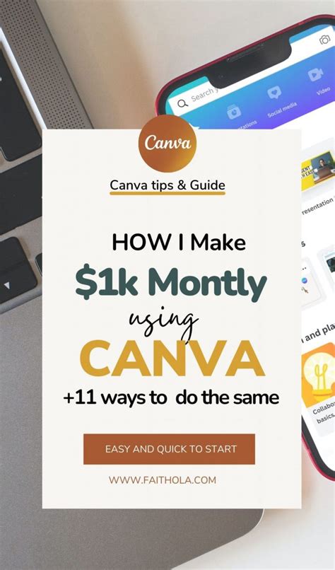 Creative And Easy Ways To Make Money With Canva