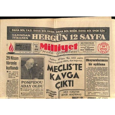 G K E Koleksiyon Milliyet Halk Gazetesi Nisan Fiyat