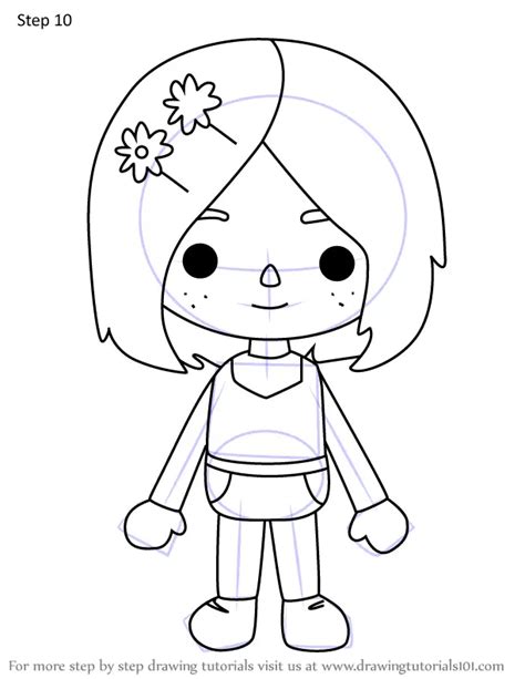 How To Draw Nadine From Toca Life World Toca Life World Step By Step