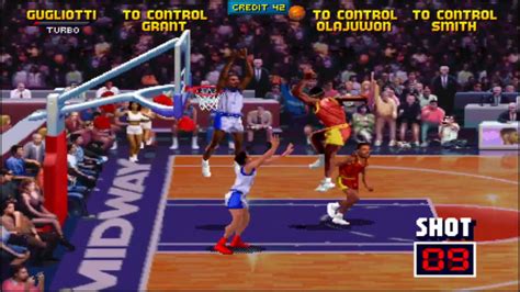 NBA Jam Washington Bullets Vs Houston Rockets Arcade MAME Video