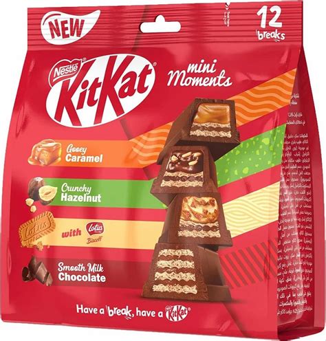 Nestle Kitkat Moments With Gooey Caramel Crunchy Hazelnut Lotus Biscoff