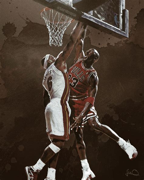 Jordan Vs Lebron Wallpaper By Skythlee On Deviantart