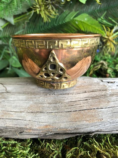 Copper Offering Bowl Altar Wiccan Pagan Witchcraft Etsy