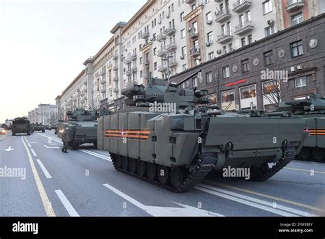 Moscow Infantry Fighting Vehicle BMP Kurganets 25 On Tverskaya