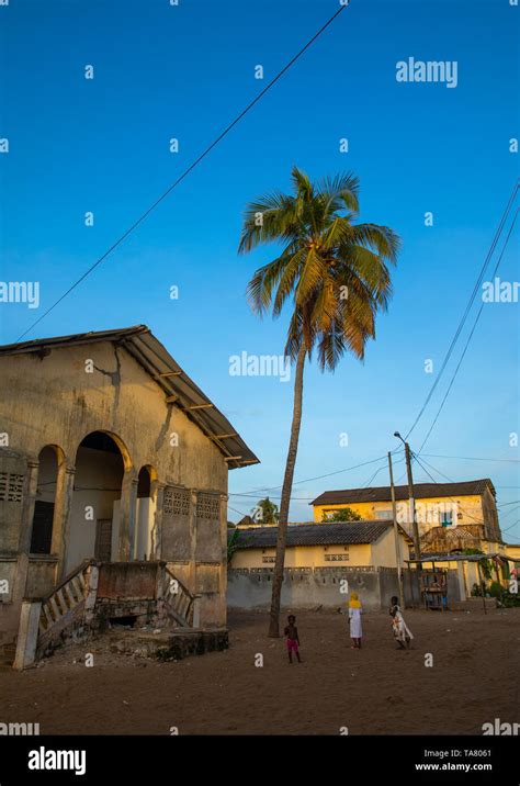 Old French Colonial Building In The Unesco World Heritage Area Sud Comoé Grand Bassam Ivory