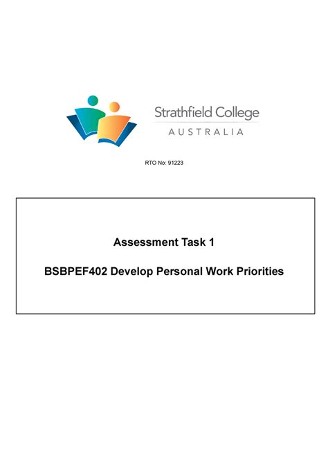 Bsbpef Task Jack Collins Rto No Assessment Task