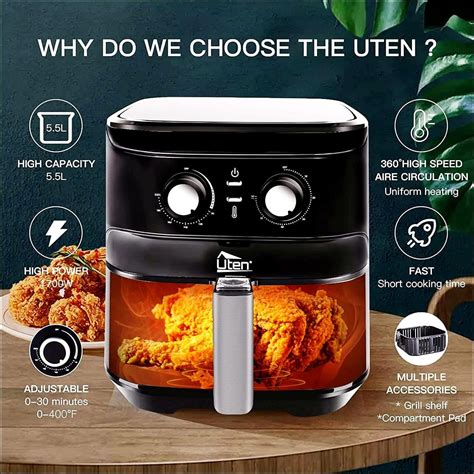 Uten Air Fryer Qt L Review Home Product Catalog