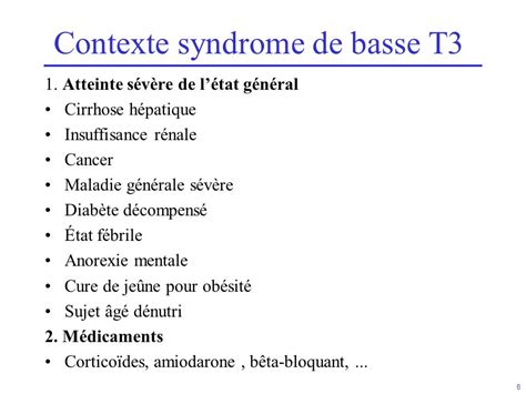 Syndrome de basse T3 en réanimation ppt télécharger