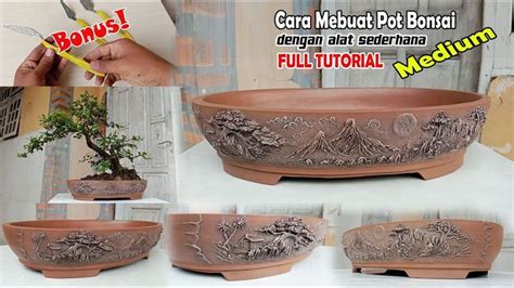 CARA MEMBUAT POT BONSAI MEDIUMLukisan Tiga Dimensi Relief Bonsai