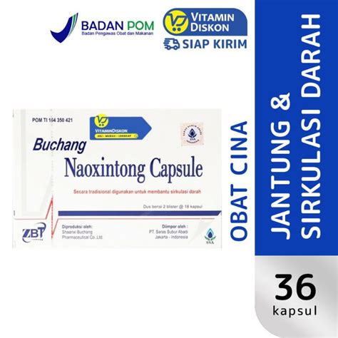 Jual Buchang Naoxintong Capsule Caps Ssa Obat Pelancar Sirkulasi