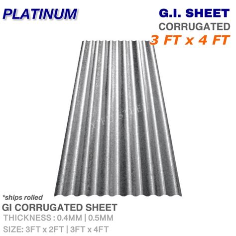 Ft X Ft Gi Corrugated Sheet Yero Galvanized Iron Roofing