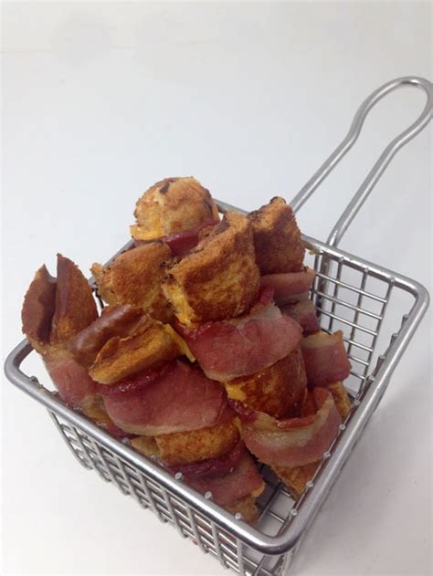 Bacon Wrapped Grilled Cheese Sticks - DudeFoods.com - Food Recipes & Videos