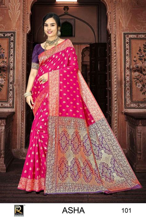 Ronisha Asha Banarasi Silk Saree Wholesale Saree Price In Surat