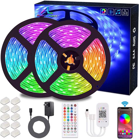 Išmanioji RGB 5050 LED juosta su bluetooth funkcija 10 m žema kaina