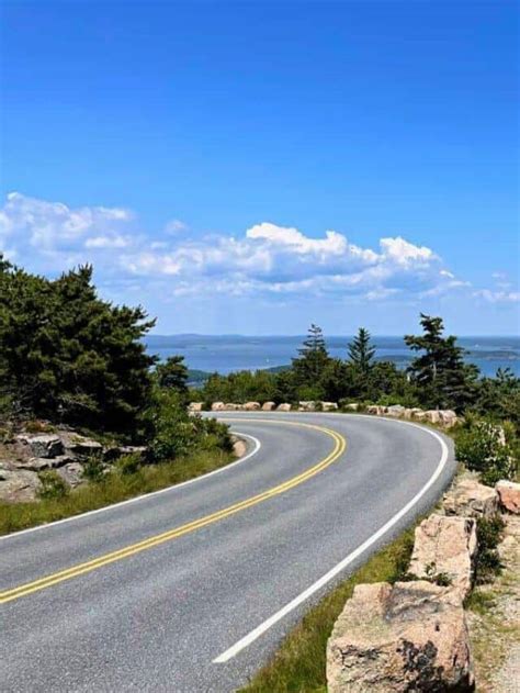 Driving To Cadillac Mountain Summit On Cadillac Summit Road Daily