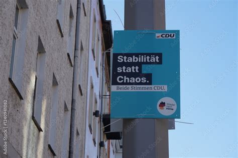 Stock Foto Wahlplakat Der Cdu Zur Bundestagswahl In Berlin Am