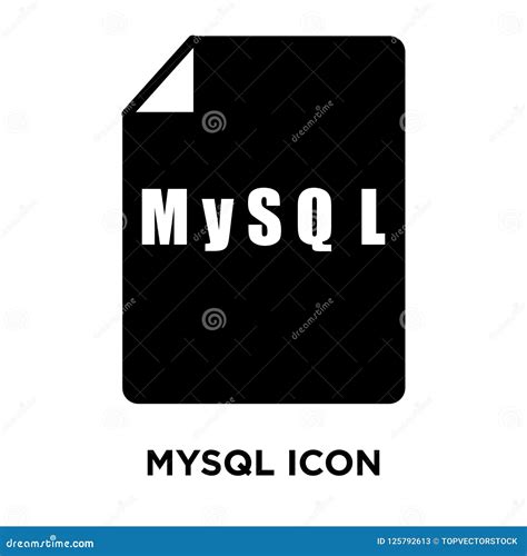 Mysql Icon Vector Isolated on White Background, Logo Concept of ...