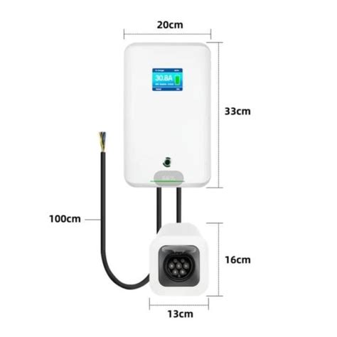 Morec 7kw 32A Monophasé VE Wallbox Borne de Recharge Connexion