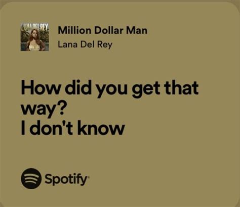 Lana Del Rey Million Dollar Man