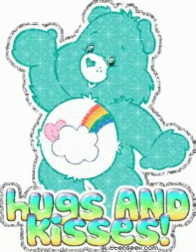 Carebears Hug And Kisses GIF - Carebears HugAndKisses Glittery ...