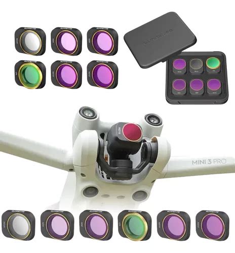 Kit 6 Filtros Para Drone Dji Mini 3 Pro Nd4 8 16 32 Cpl Mcuv