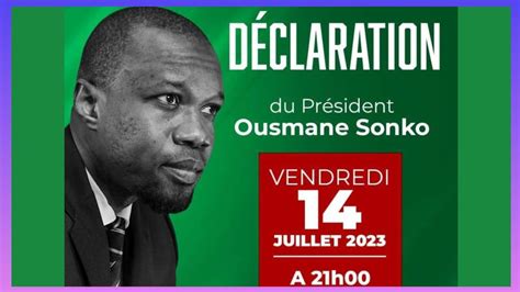 déclaration ousmane sonko macky sall YouTube