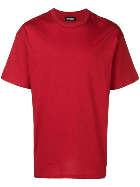 Represent Relax Fit T In Red Modesens Relaxed Fit Printed Shirts