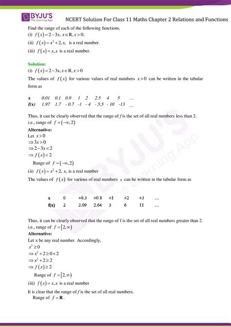 Ncert Solutions Class Maths Chapter Relations And Functions Ex