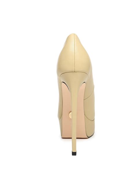 Giaro SCANT Nude High Heel Platform Pumps