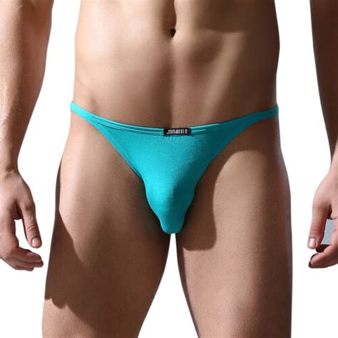 Jinshi Mens Briefs Underwear Bamboo Breathable Soft TAGLESS Sexy Bikini