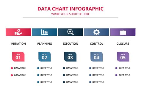 modern data chart infographic template  vector art  vecteezy