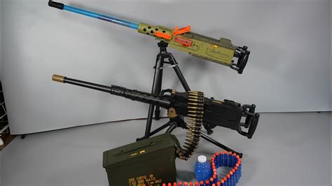 M2 Browning Machine Gun Nerf Gun And Gel Ball Blaster Heavy Machine