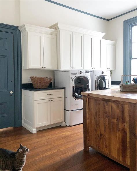 List Pictures Laundry Room With Blue Washer And Dryer Completed