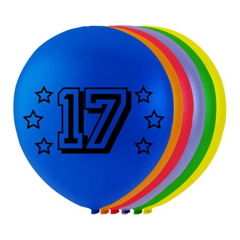Ballonnen "17" 8 stuks - A Ballonnen