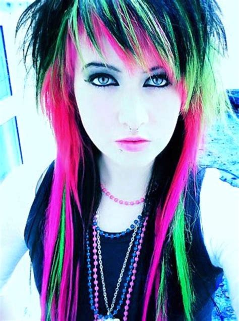 Punk Rock Hairstyles Girl New Fashion Styles Emo Hair Color Scene Hair Punk Hair