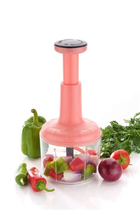 Buy SORATH 4 In 1 Manual Push Chopper With 4 Sharp Stainless Steel