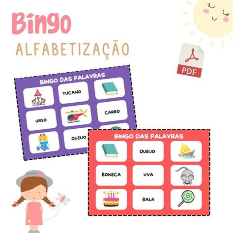 Bingo Das Palavras E Gravuras Pdf Elo7 Produtos Especiais