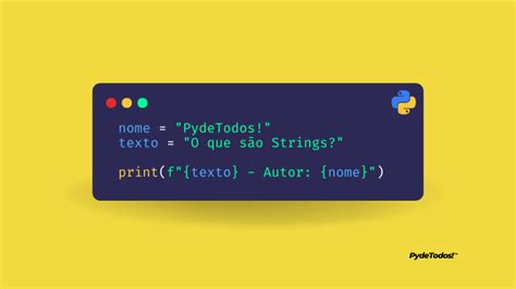 O Que S O Strings No Python Pydetodos