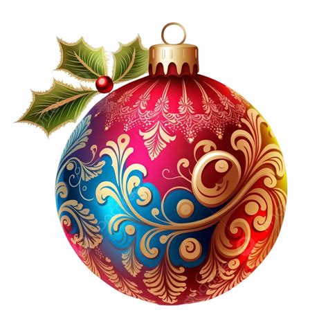 Colorful Christmas Ball Ornament With Swirl Designs Christmas Ball