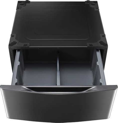 Lg Wdp K Laundry Pedestal For Series Black Stainless Steel