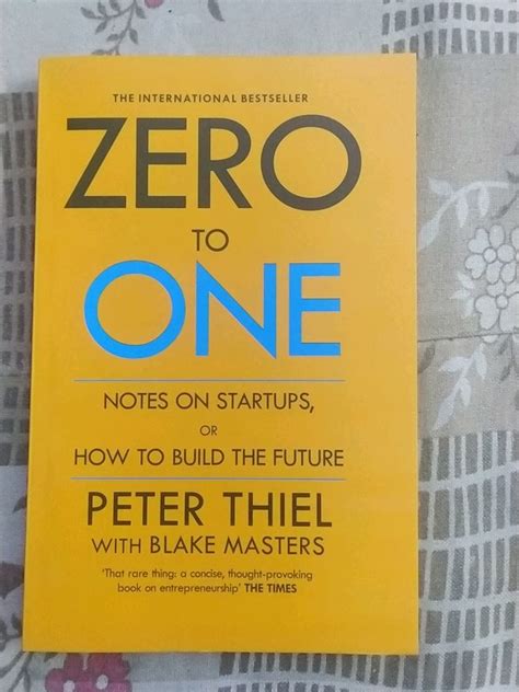 Fiction Books Zero To One By Peter Thiel Freeup