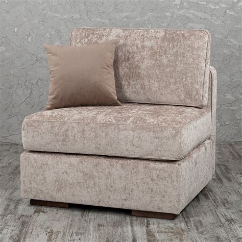 Кресло мягкое квадратное шенилл, бежевое "Бомбери" - купить за 55625 ...