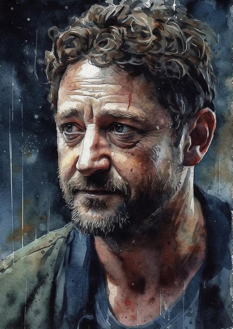 Gerard Butler Digital Art By Thuy Dinh Thi Fine Art America