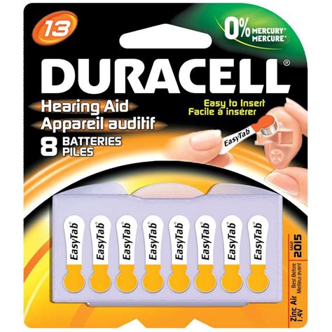 Duracell Cell Hearing Aid Batteries Hart Medical Equipment