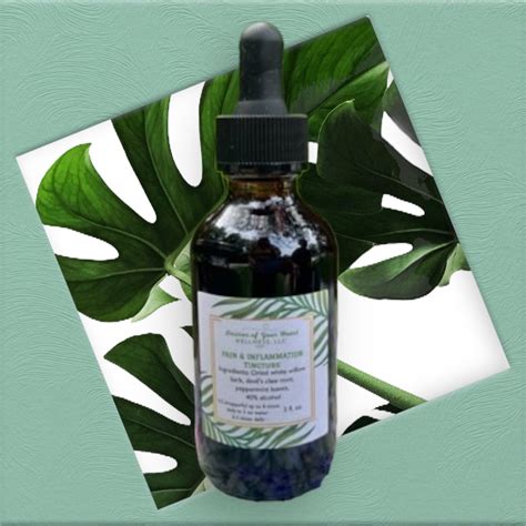 Pain & Inflammation Herbal Tincture - Desires of Your Heart Wellness