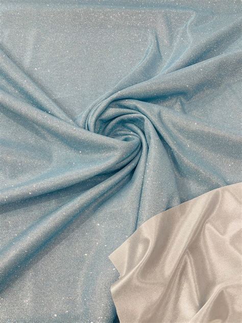 Light Blue Sparkle Fabric