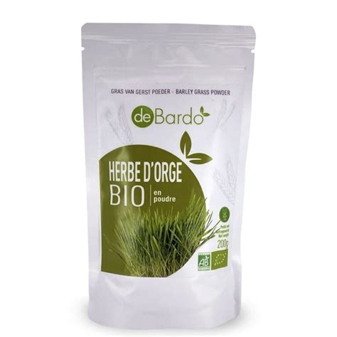 Herbe D Orge Bio En Poudre 200g DLUO 09 02 2025 Debardo